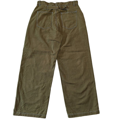 Olive Green Wide Leg Pants