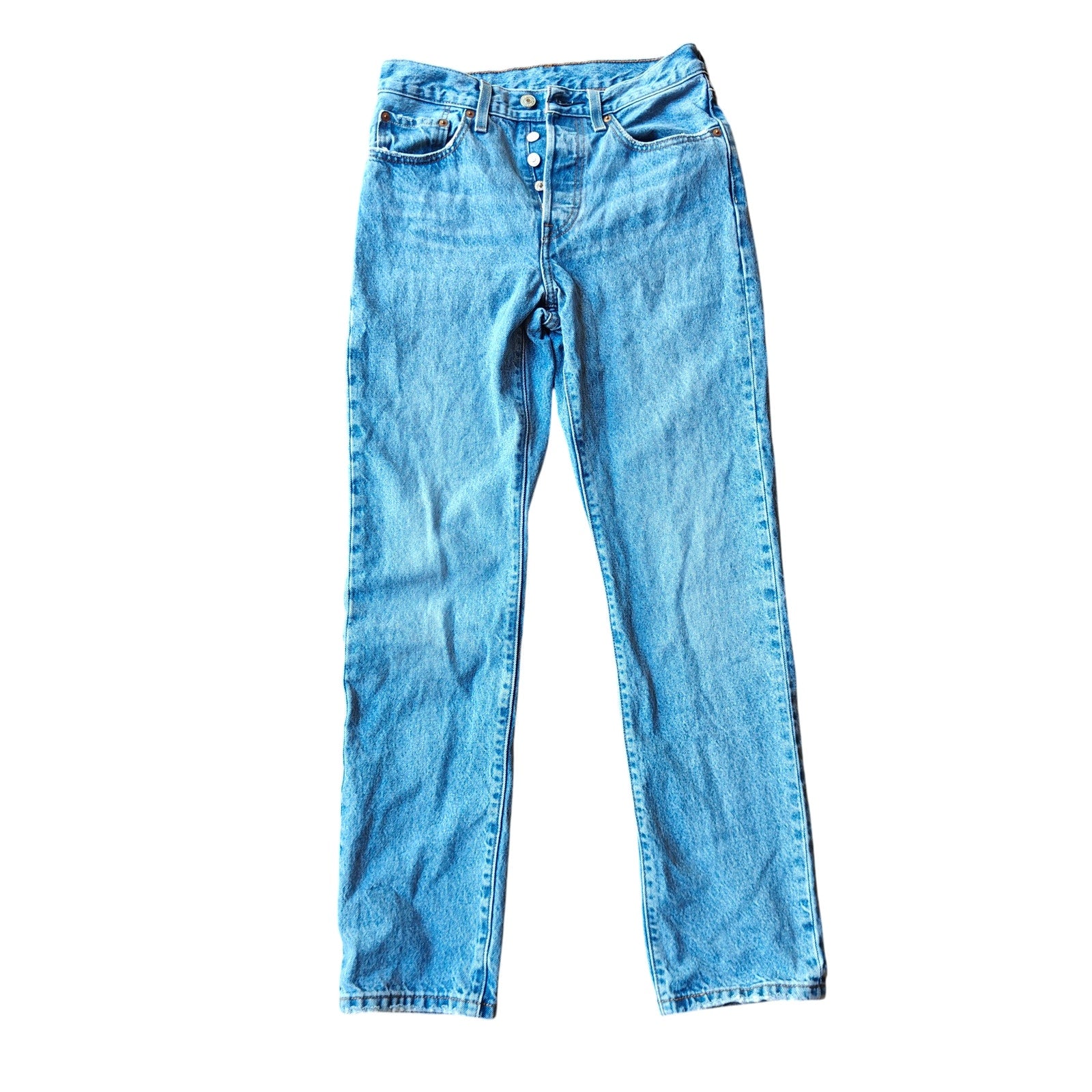 501 WaterLess Light Wash Button Fly Jeans