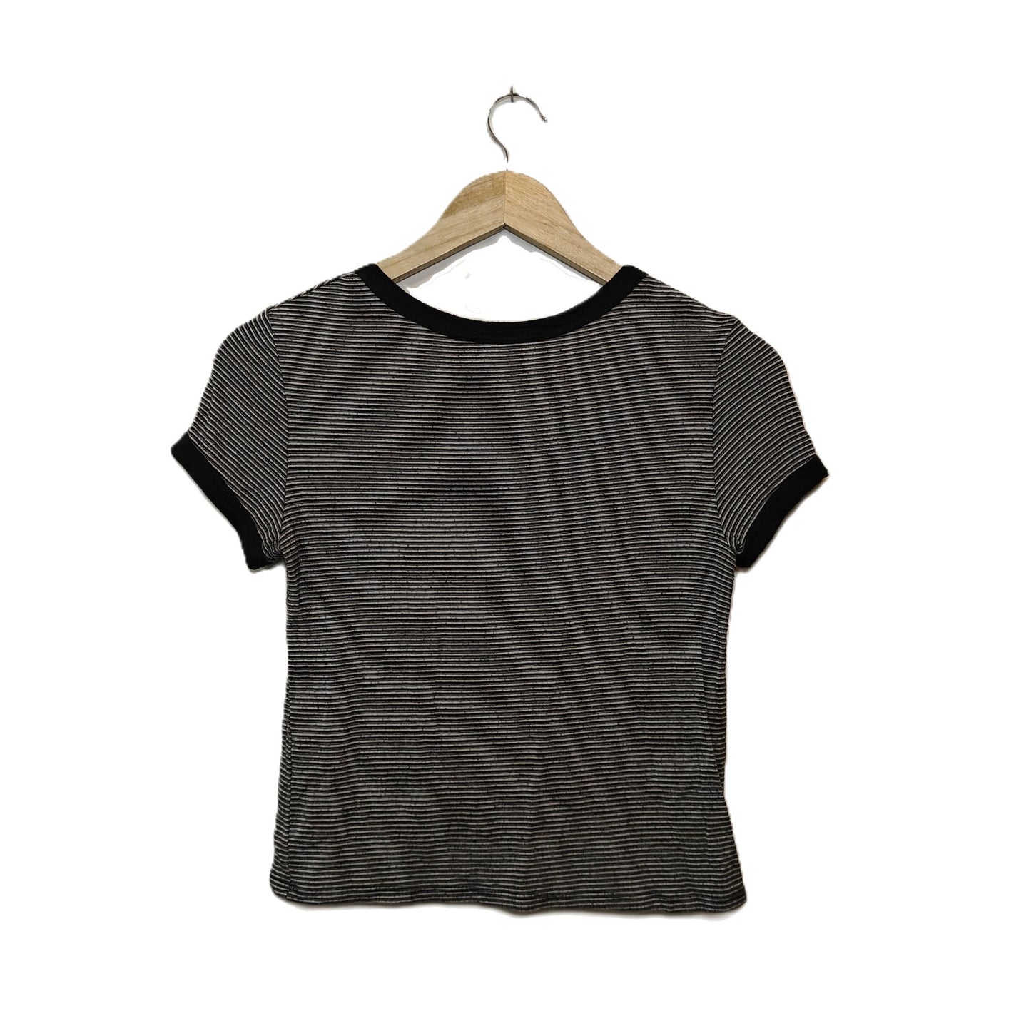 Black and White Striped Baby Tee