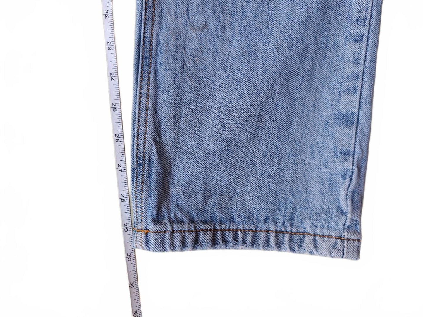 Straight Leg Light Wash Crossover Jeans Size 6