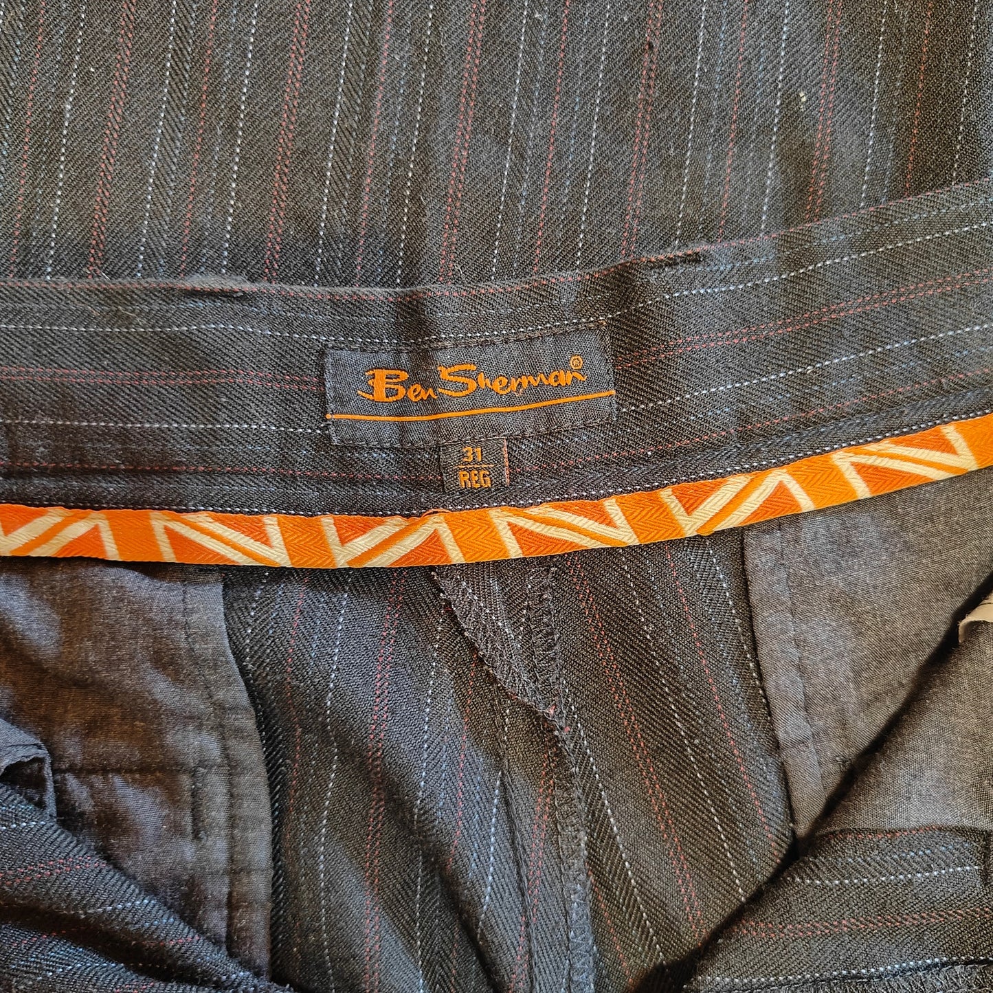 Black Pinstripe Dress Pants