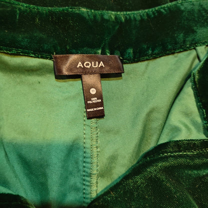 Green Velvet Wide Leg Pants