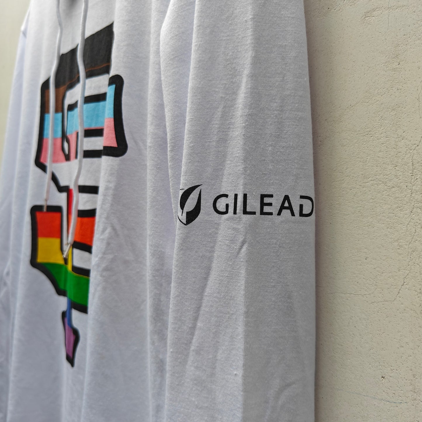SF Giants Pride Rainbow Hooded Long Sleeve Tee
