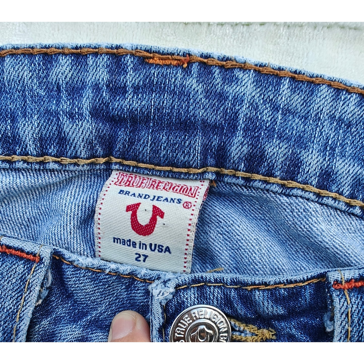 Mid Rise Straight Leg Medium Wash Jeans