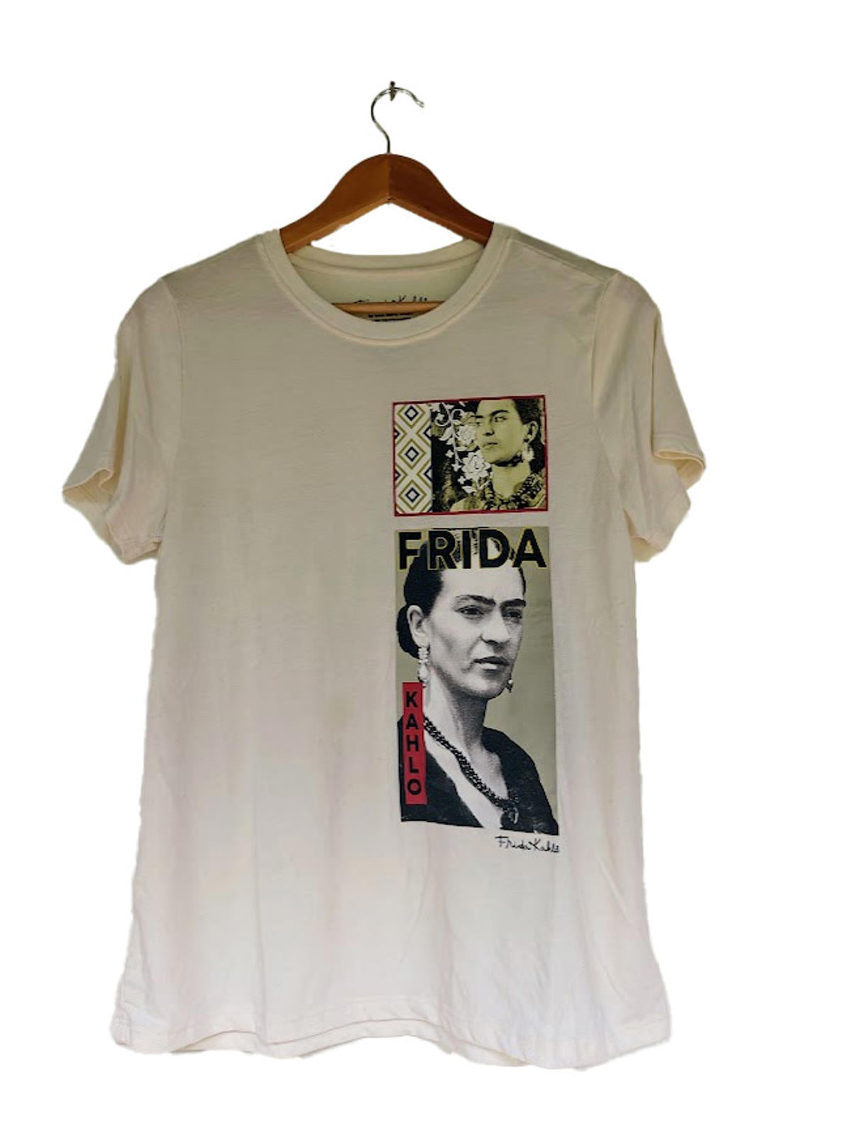 White Frida Kahlo Graphic T-Shirt