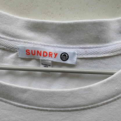 Sundry Star Cropped Long-Sleeve Tee