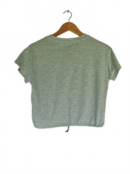 Heather Gray MTV Graphic Crop Tee