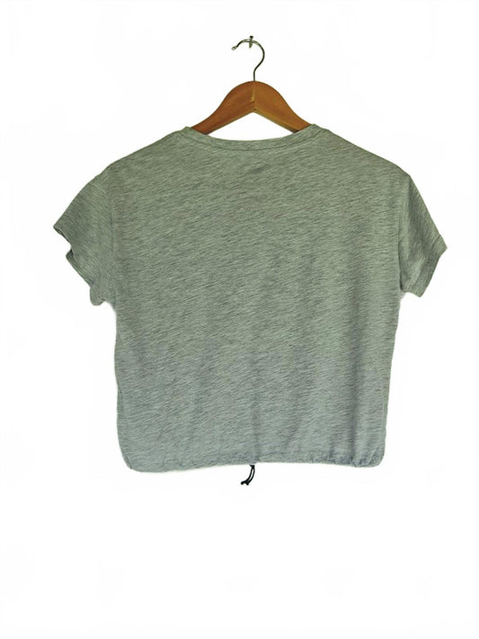 Heather Gray MTV Graphic Crop Tee