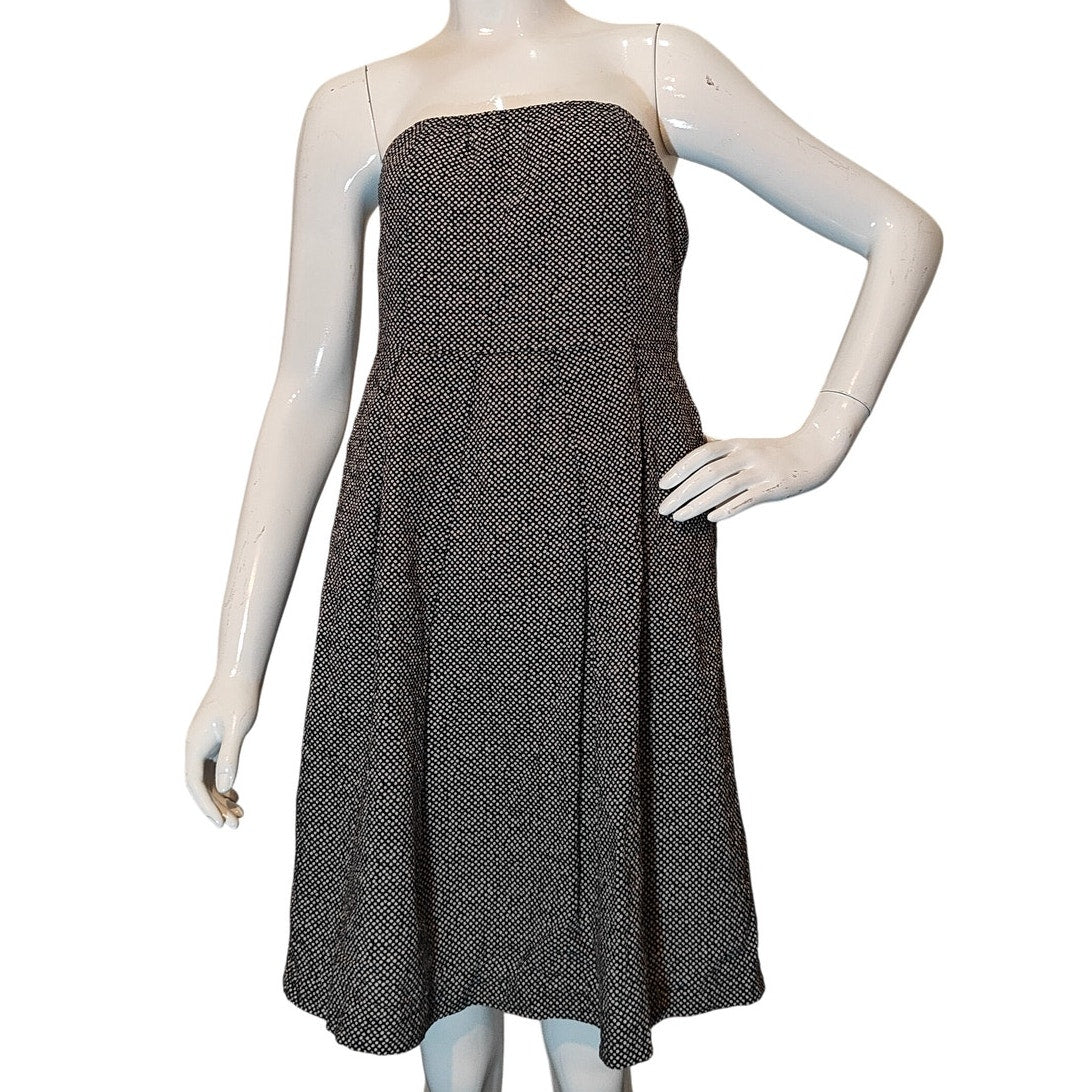 Strapless Polka Dot Dress