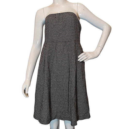 Strapless Polka Dot Dress