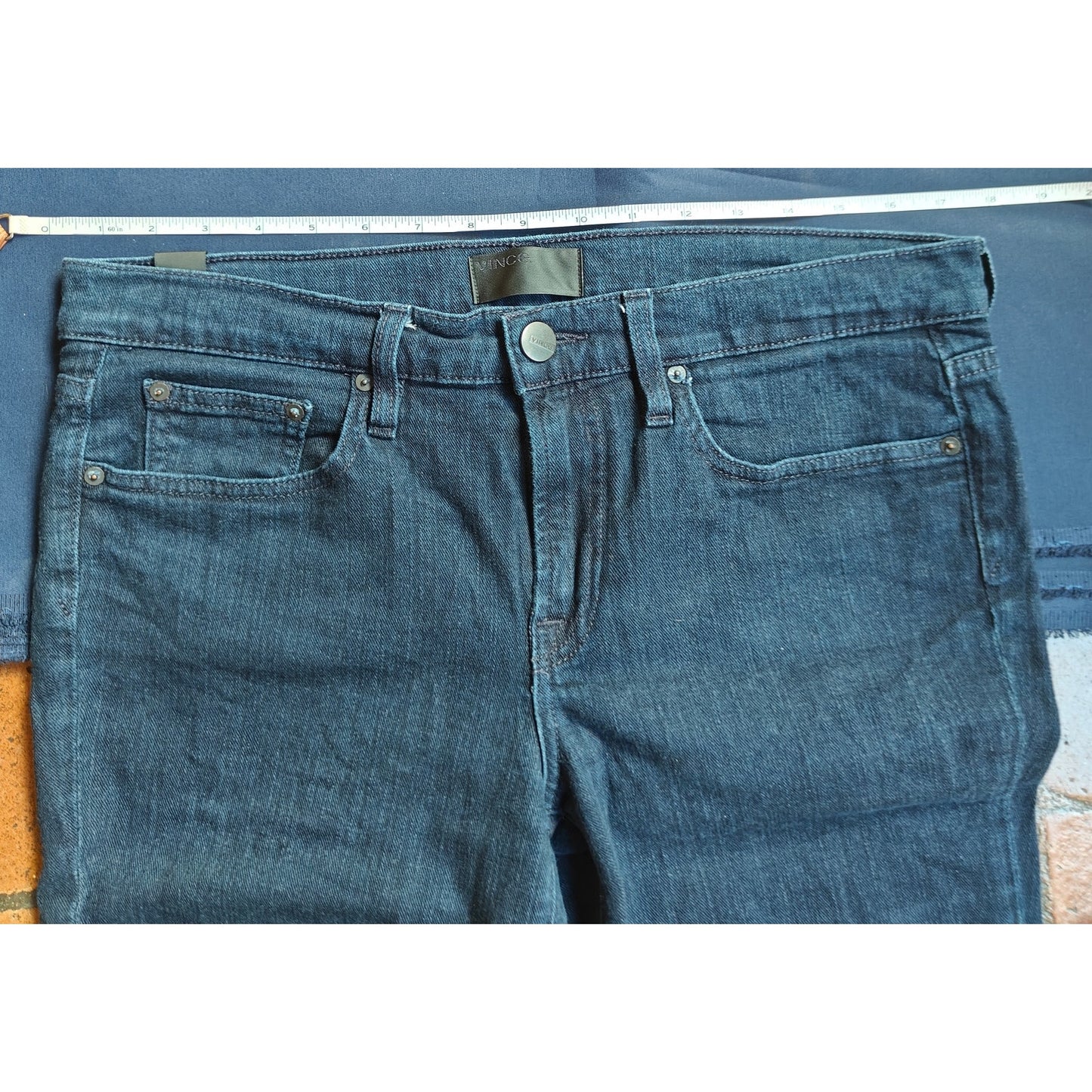 Dark Wash Relaxed Rolled Jeans