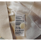 Pima Cotton Ivory Cardigan Sweater
