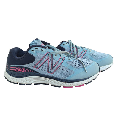 Blue and Pink 840 Running Shoes