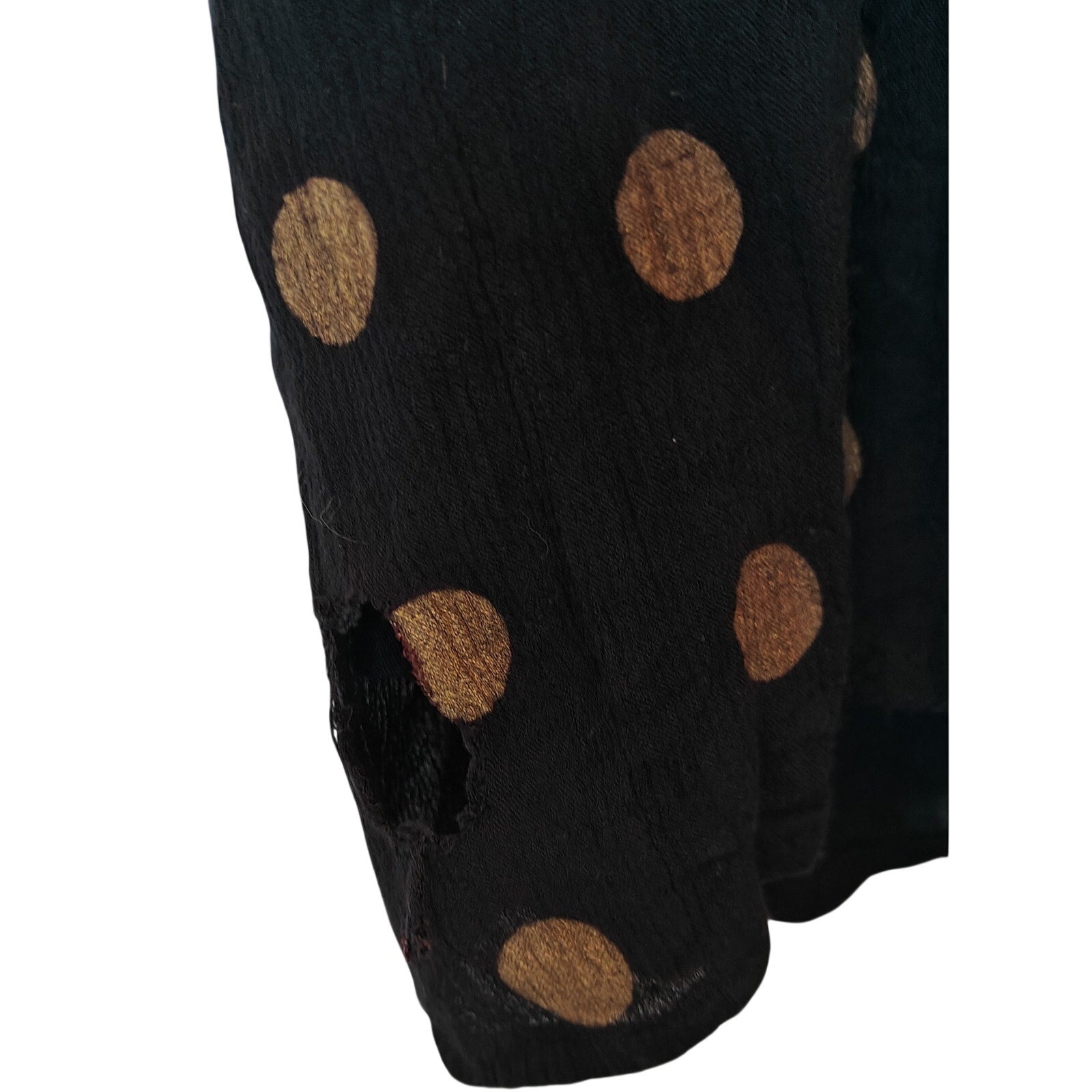 Black and Gold Polka Dot Dress