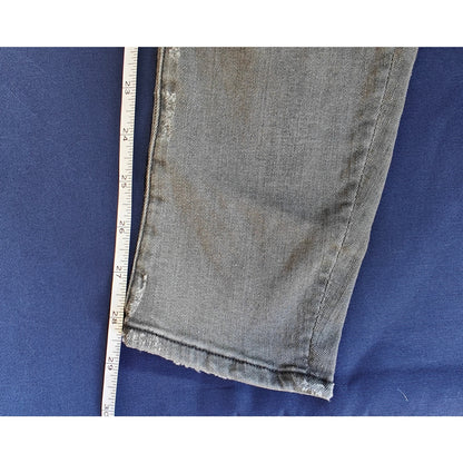 The Looker Gray "Last Chance Saloon" Wash Skinny Jeans