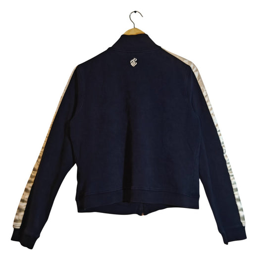 Vintage Navy Zip-Up Track Jacket