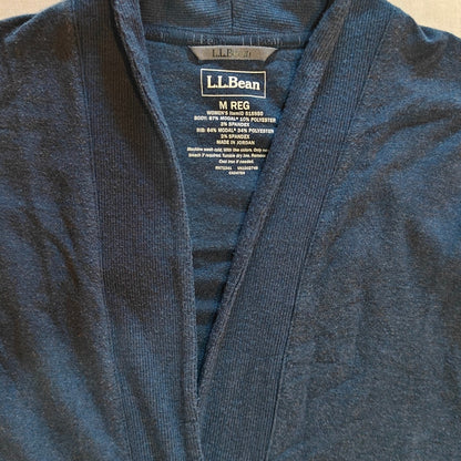 Navy Open Front Cardigan Sweater