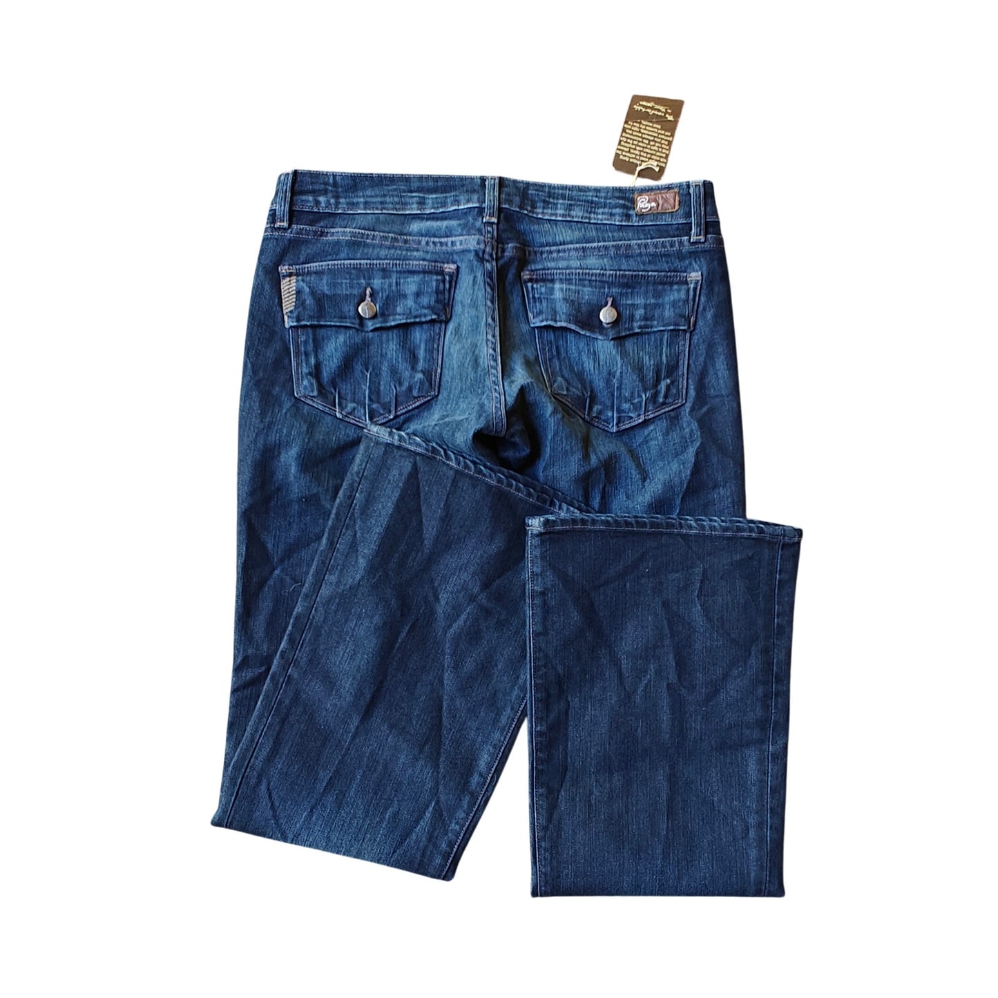 Paige Laurel Canyon Petite Jeans Womens 30 Bootcut Dark Wash NWT