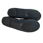 Emmie Black Leather Ballet Flats