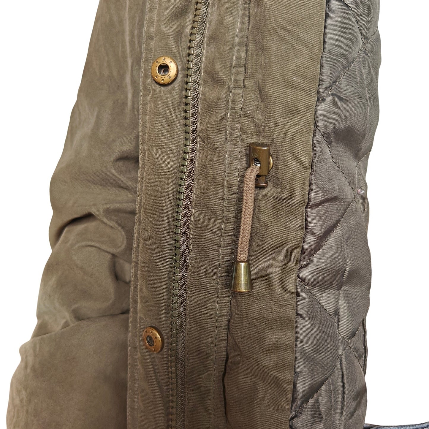Olive Faux-Fur Hooded Parka