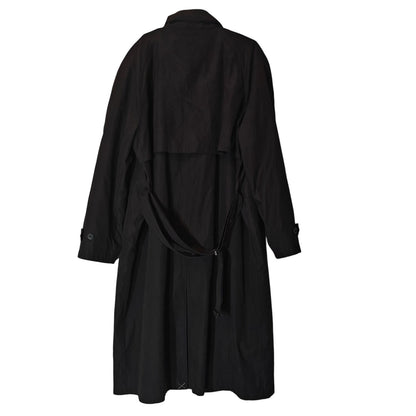Black Iconic Double Breasted Trench Coat