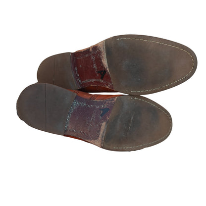 Brown Leather Wingtip Oxford Dress Shoes