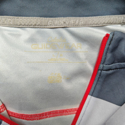 Gray and Red Guidewear Quarter Zip Fishing Shirt