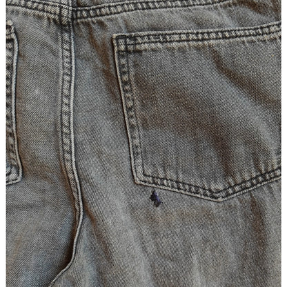 Gray Wash High Rise Wide Leg Jeans