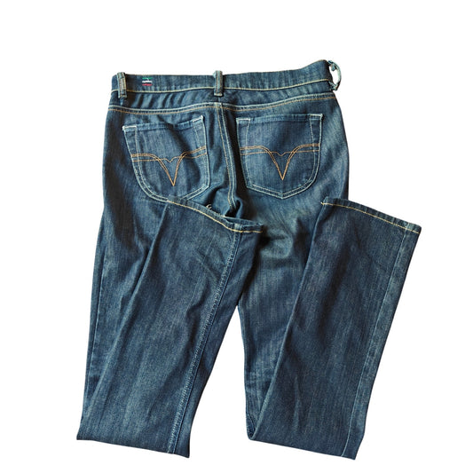 Diesel Liv 008QQ Stretch Slim Straight Jeans W25 L32 Italy Y2K Blue