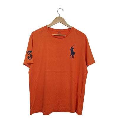 Orange Big Pony Short Sleeve Logo Tee