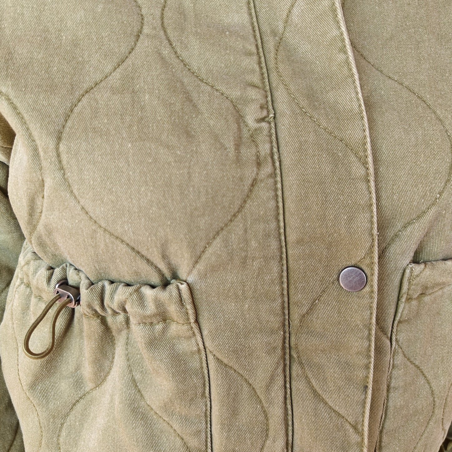 Olive Green Quilted Jacket