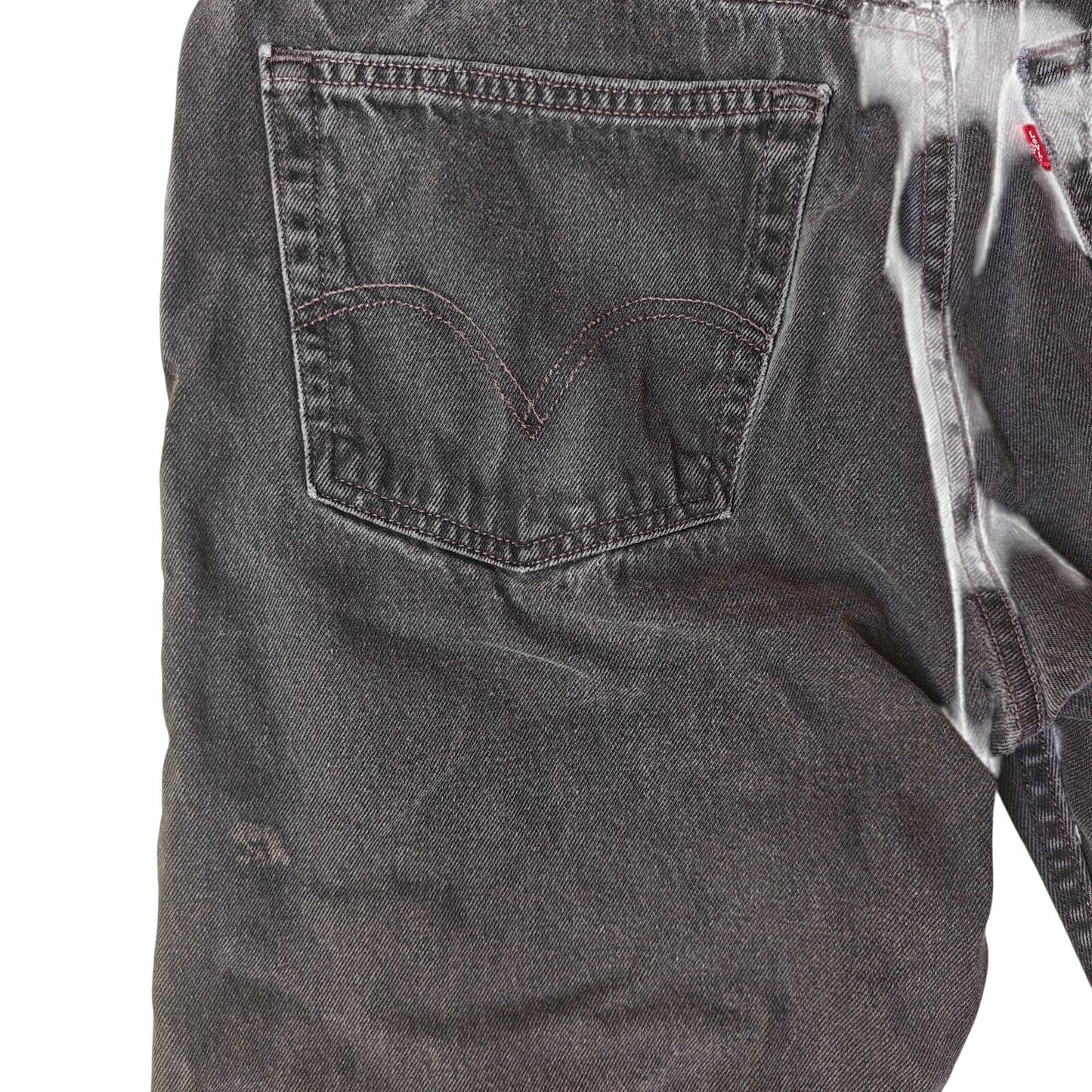 505 Regular Fit Black Straight Leg Jeans