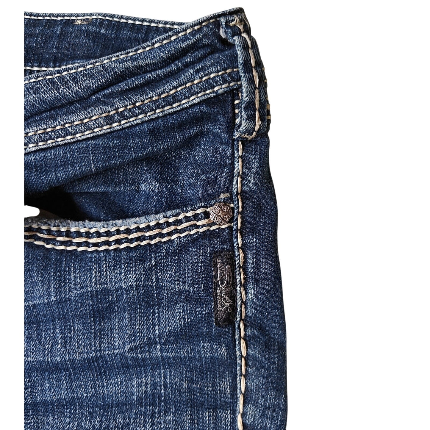 Berkley Flap Dark Wash Bootcut Jeans Size 28