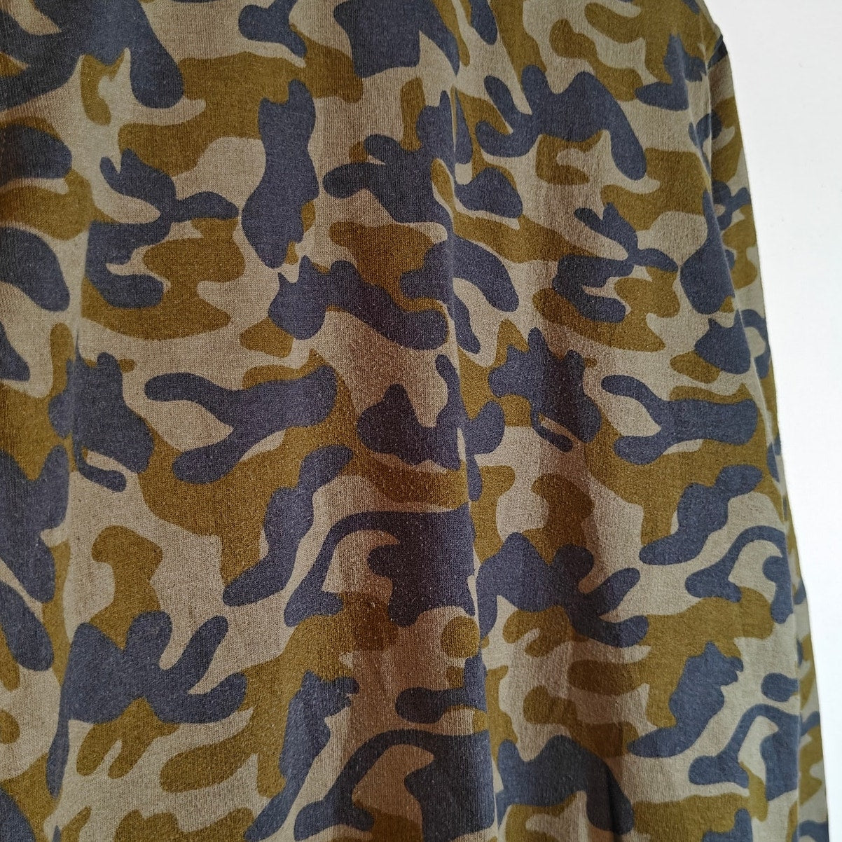 Green Camo Burnout Crewneck Sweatshirt
