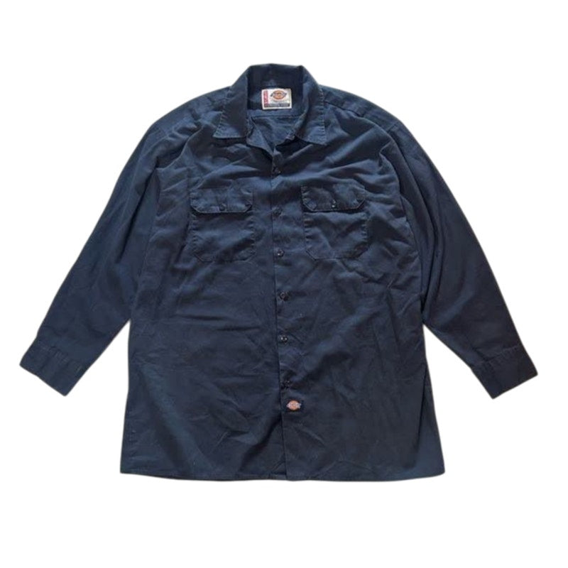 Navy Long-Sleeve Work Shirt