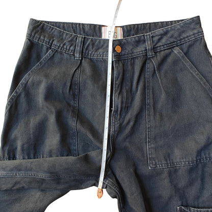 Black Wide Leg Cargo Pants