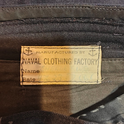 Vintage WWII US Navy Naval Clothing Factory Wool Sailor Pants