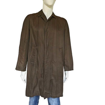 Brown Check Vintage Raincoat