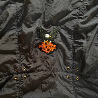Black Harley Davidson Eagle Patch Jacket
