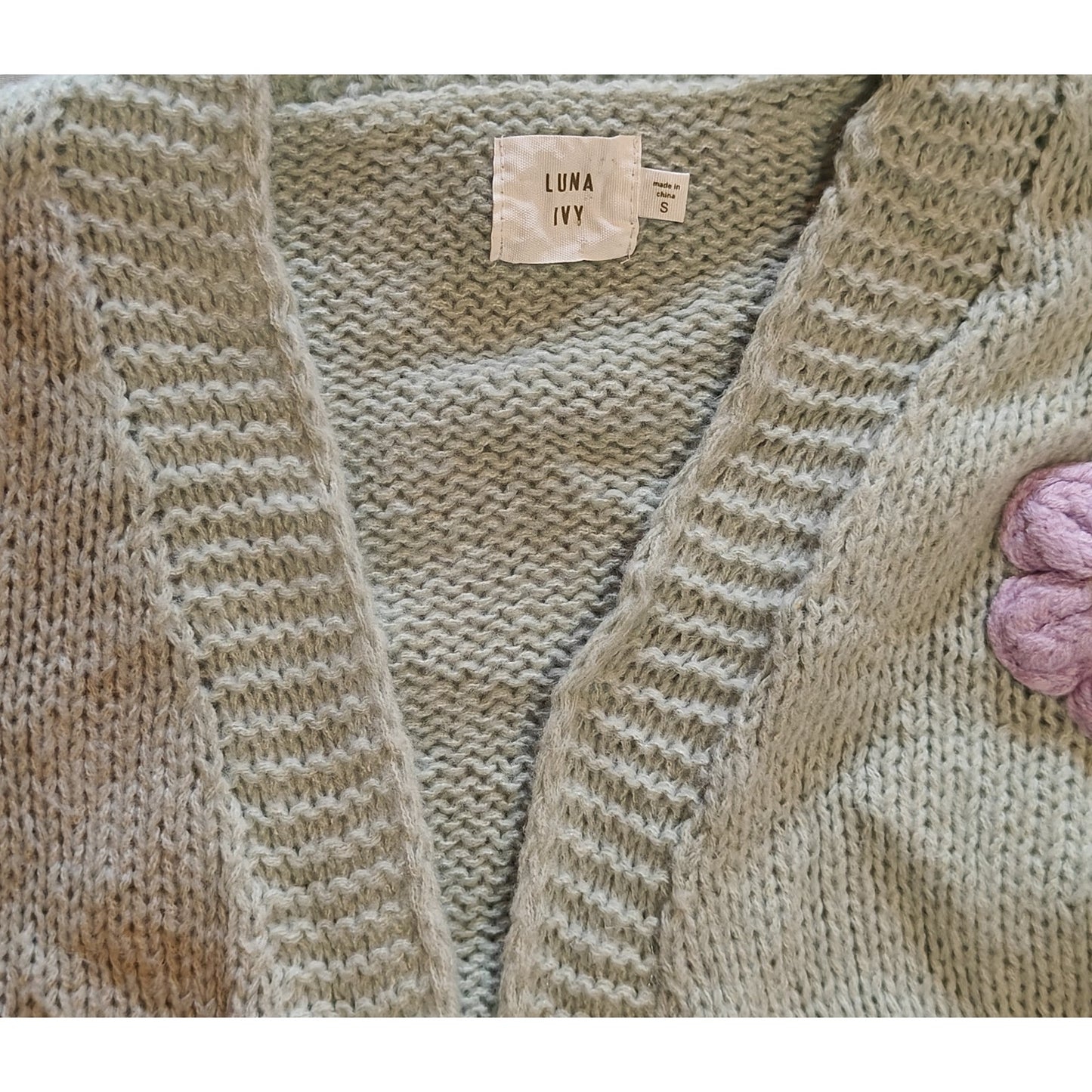 Luna Ivy Floral Chunky Cardigan