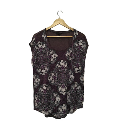 Purple Skull Medallion Tee