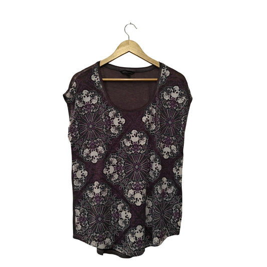 Purple Skull Medallion Tee