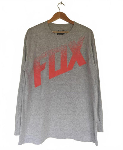 Heather Gray Long-Sleeve Logo Tee