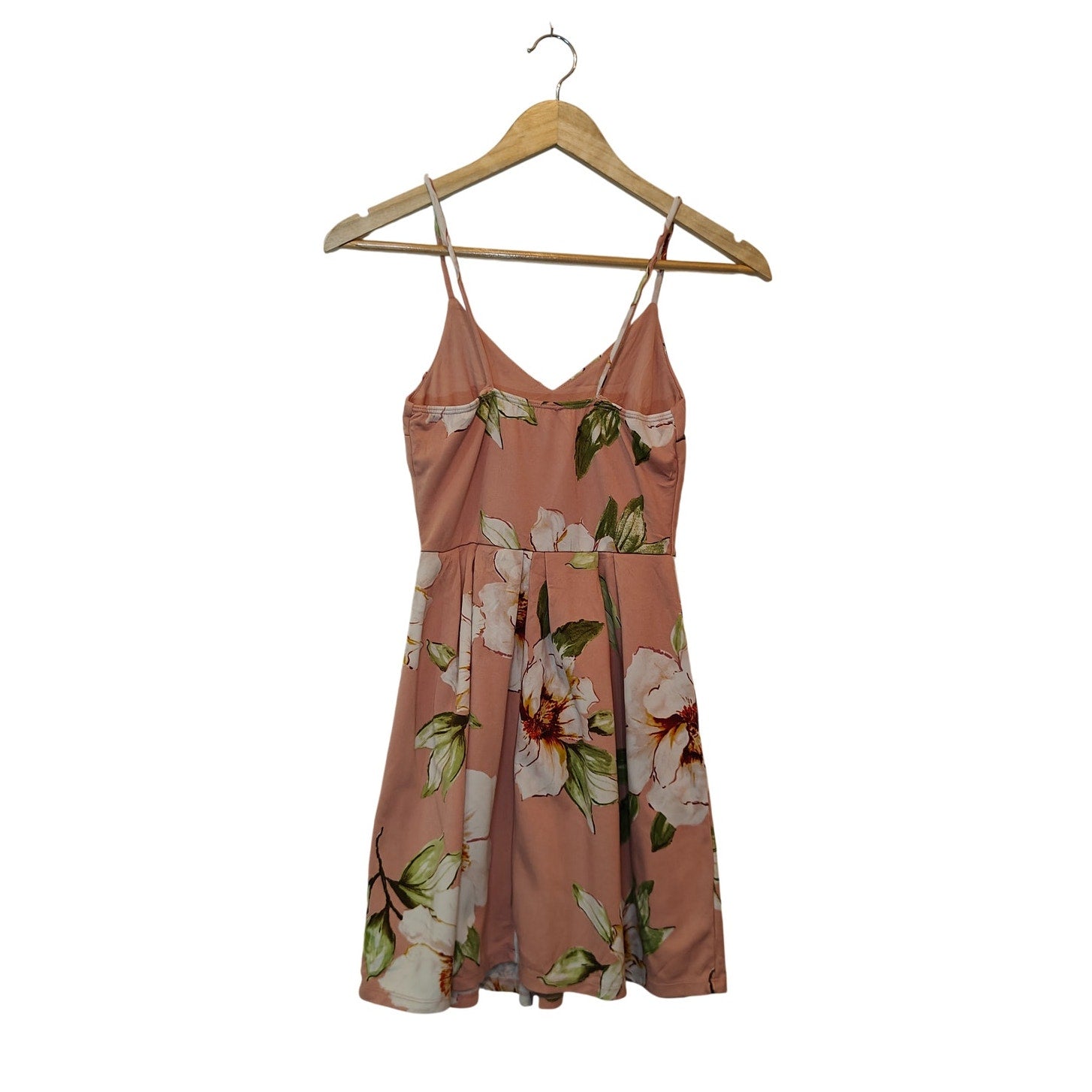 Floral Fit & Flare Pink Mini Dress