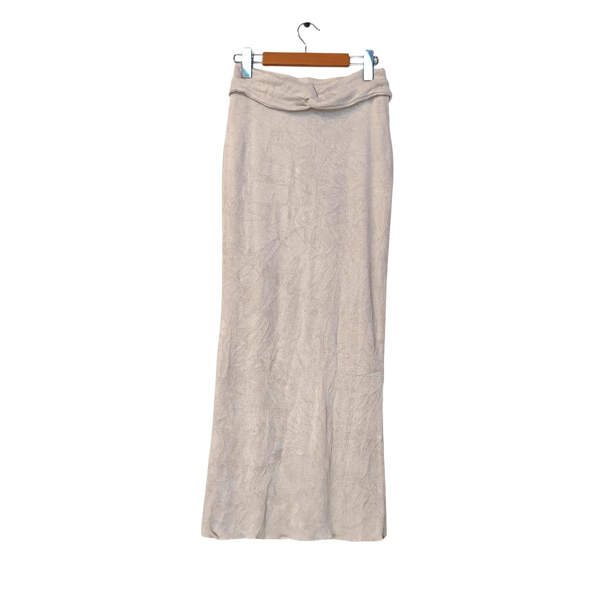 Cream Knit Maxi Skirt