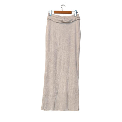 Cream Knit Maxi Skirt