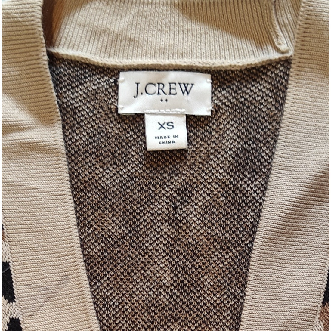 Leopard Print Open Cardigan Sweater