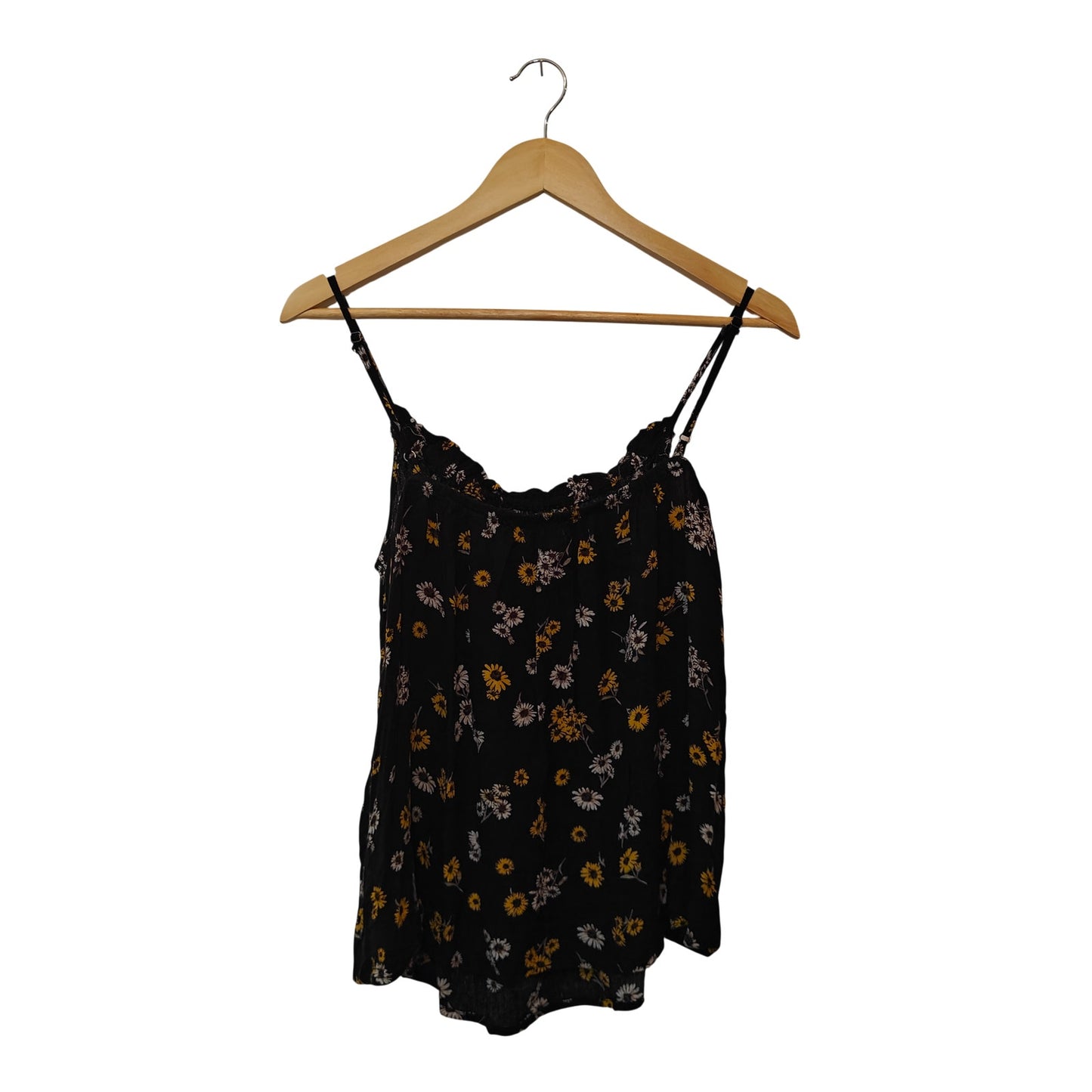 Black Floral Tank Top