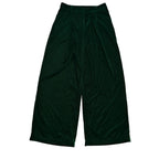 Green Velvet Wide Leg Pants