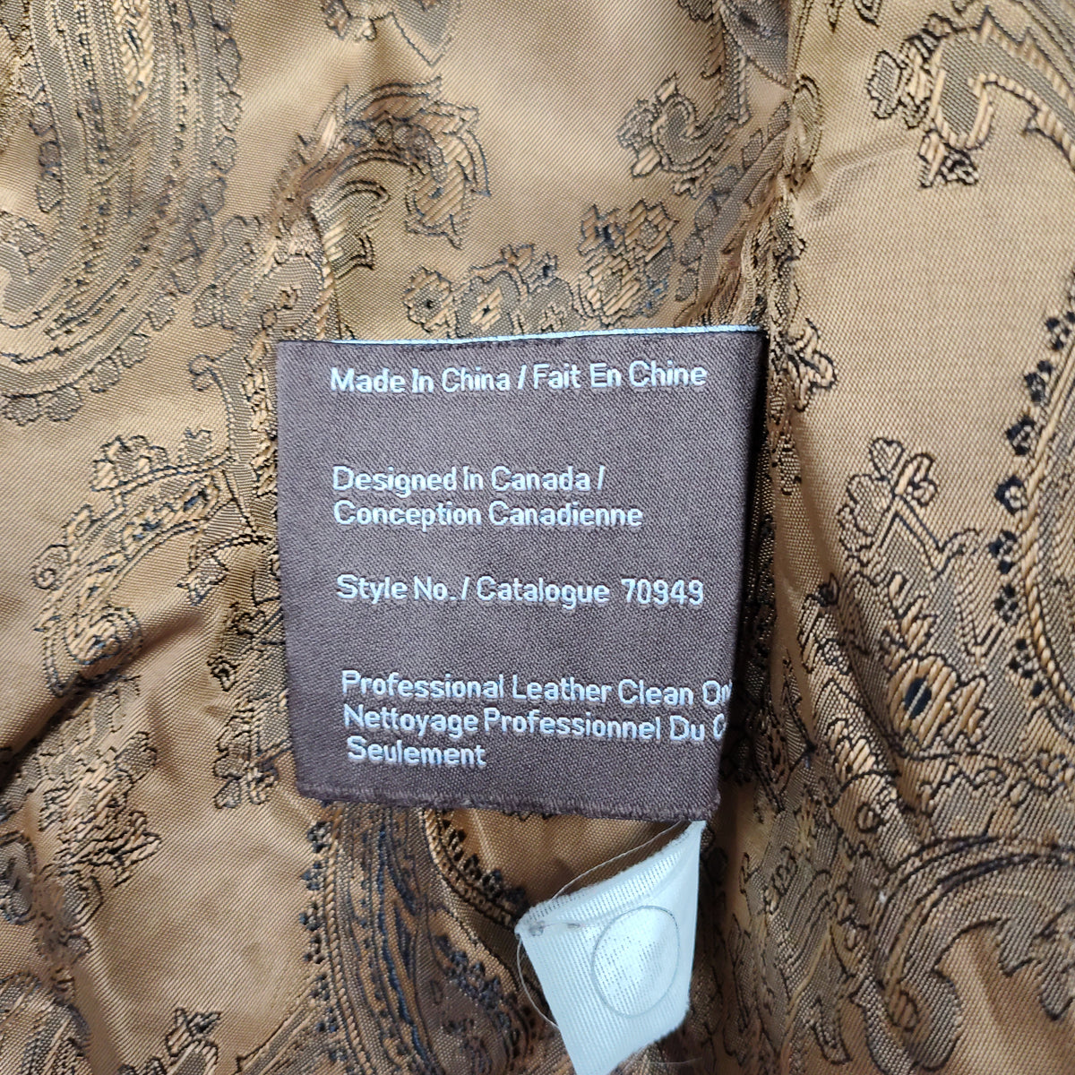 Danier Distressed Brown Leather Military Jacket